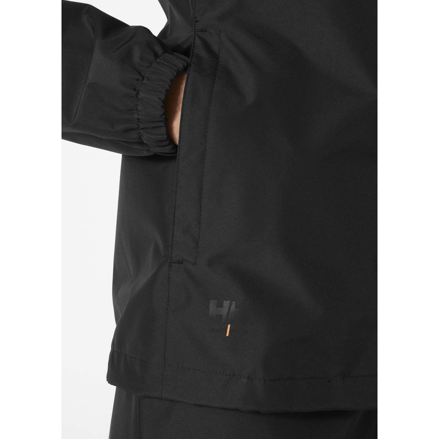 Helly Hansen Womens Manchester 2.0 Waterproof Shell Jacket Black Feature 1#colour_black