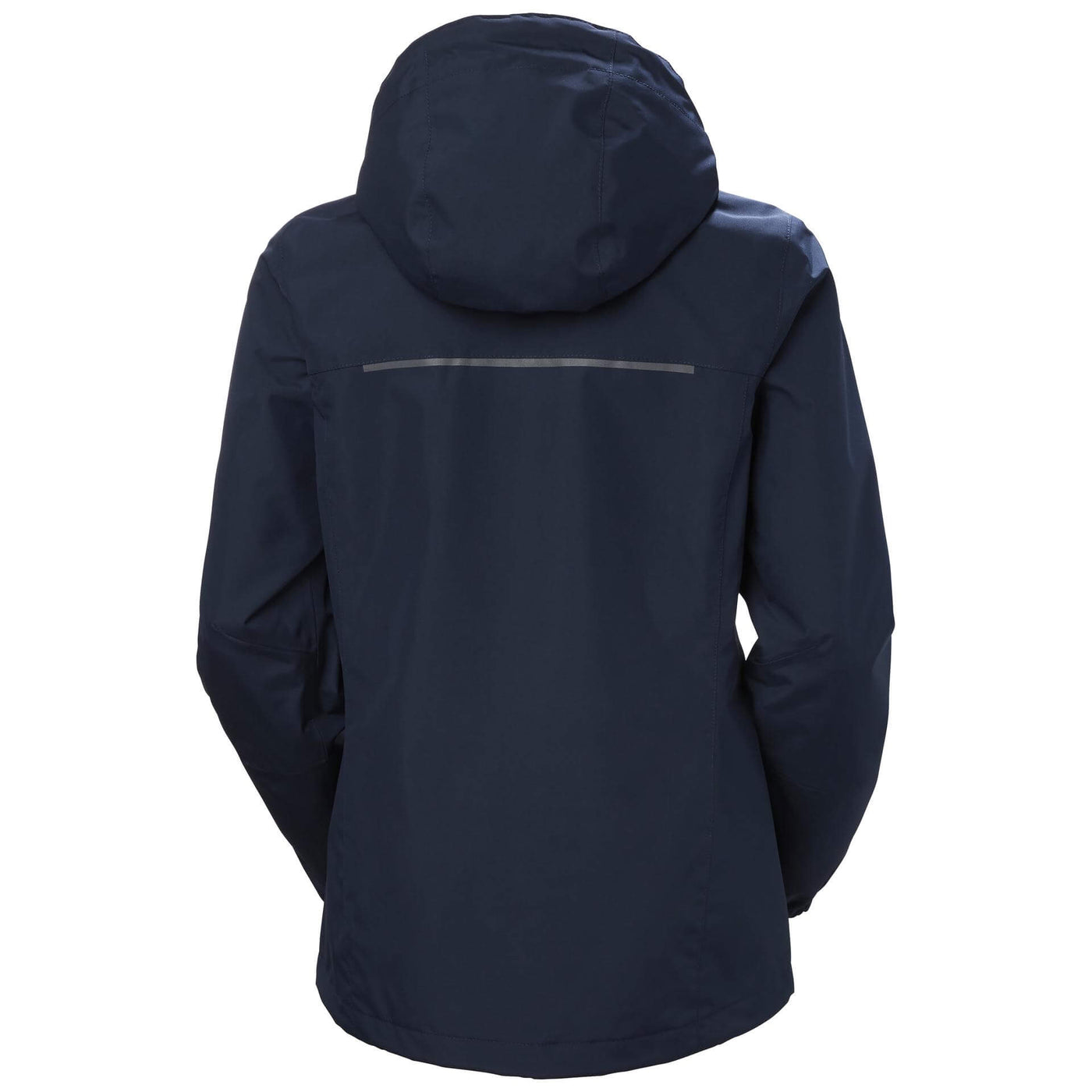 Helly Hansen Womens Manchester 2.0 Waterproof Shell Jacket Navy Back#colour_navy