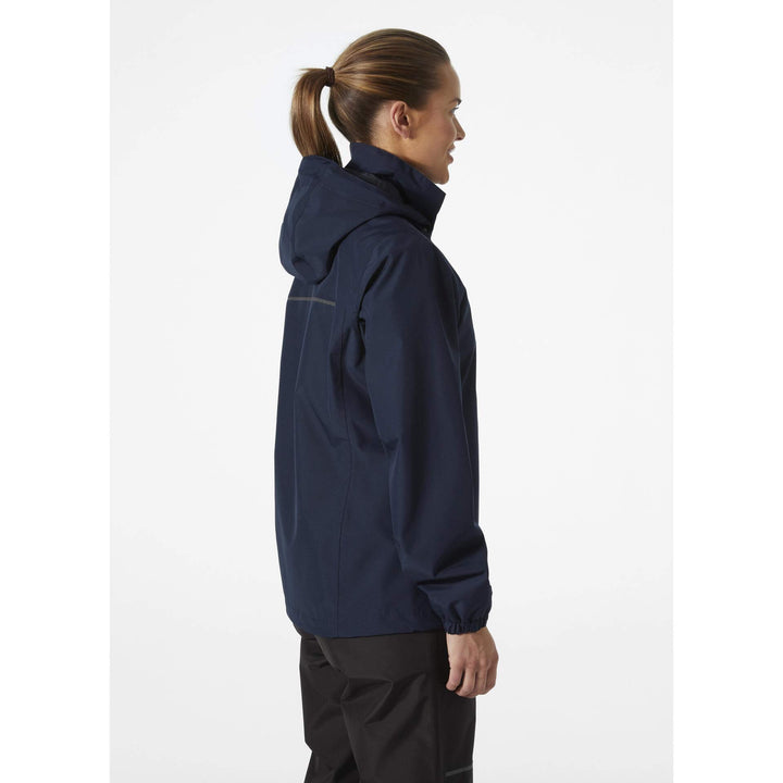 Helly Hansen Womens Manchester 2.0 Waterproof Shell Jacket Navy OnBody 2#colour_navy