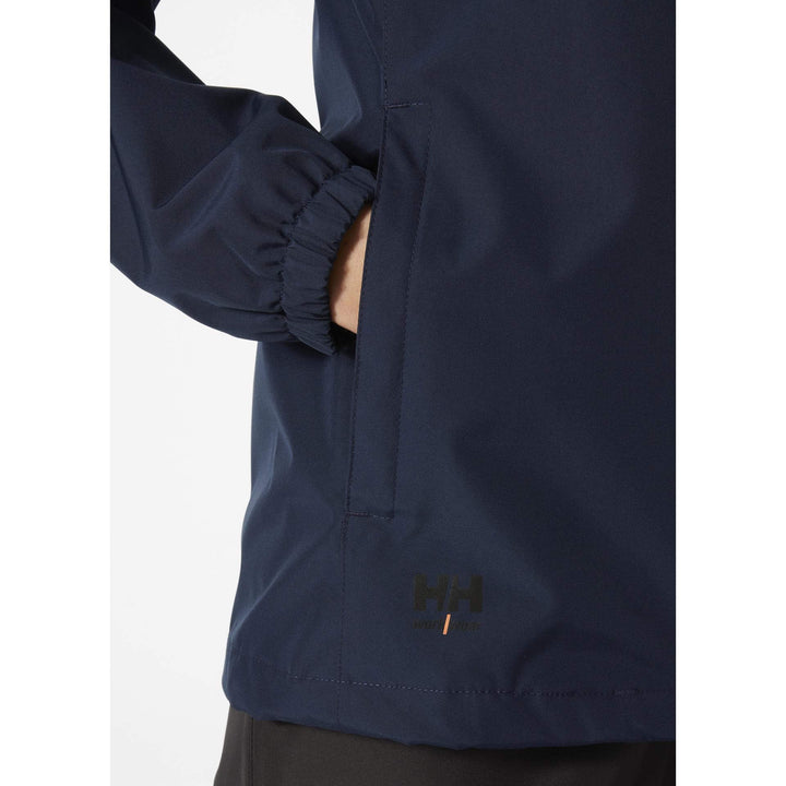 Helly Hansen Womens Manchester 2.0 Waterproof Shell Jacket Navy Feature 1#colour_navy