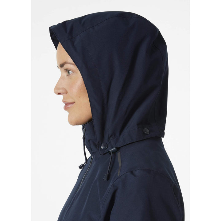 Helly Hansen Womens Manchester 2.0 Waterproof Shell Jacket Navy Feature 3#colour_navy