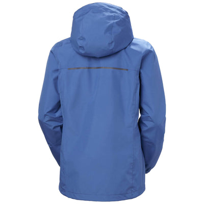 Helly Hansen Womens Manchester 2.0 Waterproof Shell Jacket Stone Blue Back#colour_stone-blue