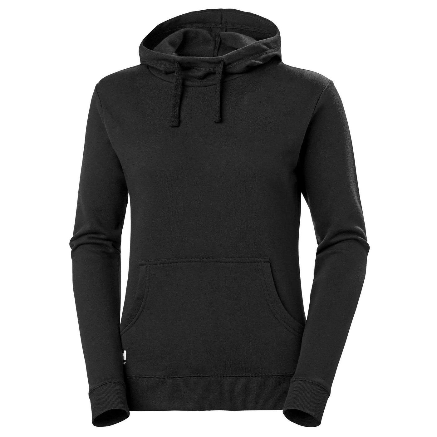Helly Hansen Womens Manchester Hoodie Black Front#colour_black