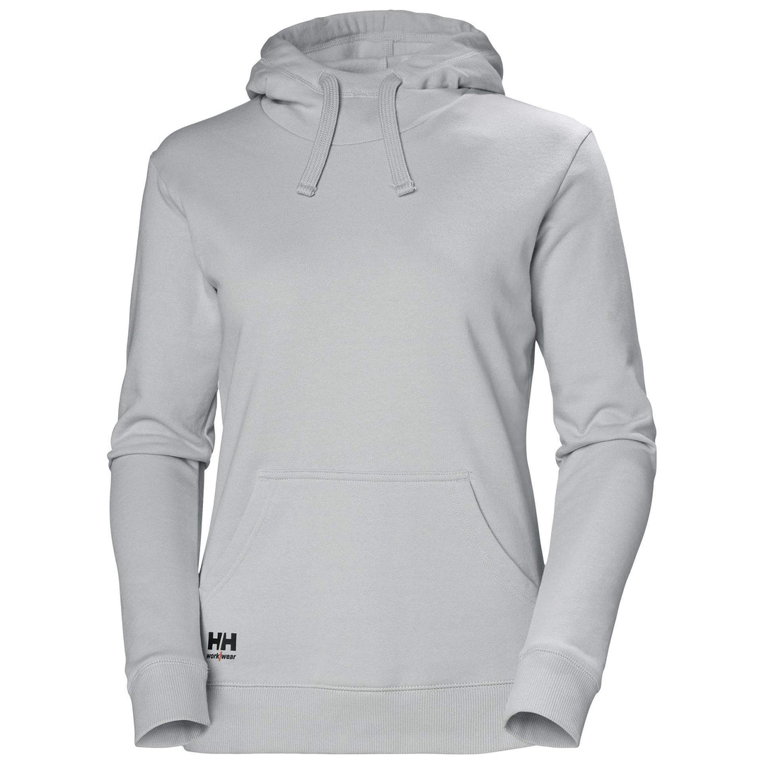 Helly Hansen Womens Manchester Hoodie Grey Fog 1 Front #colour_grey-fog