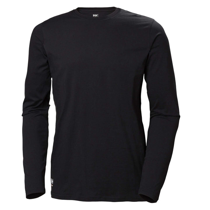 Helly Hansen Womens Manchester Longsleeve T-Shirt Black 1 Front #colour_black