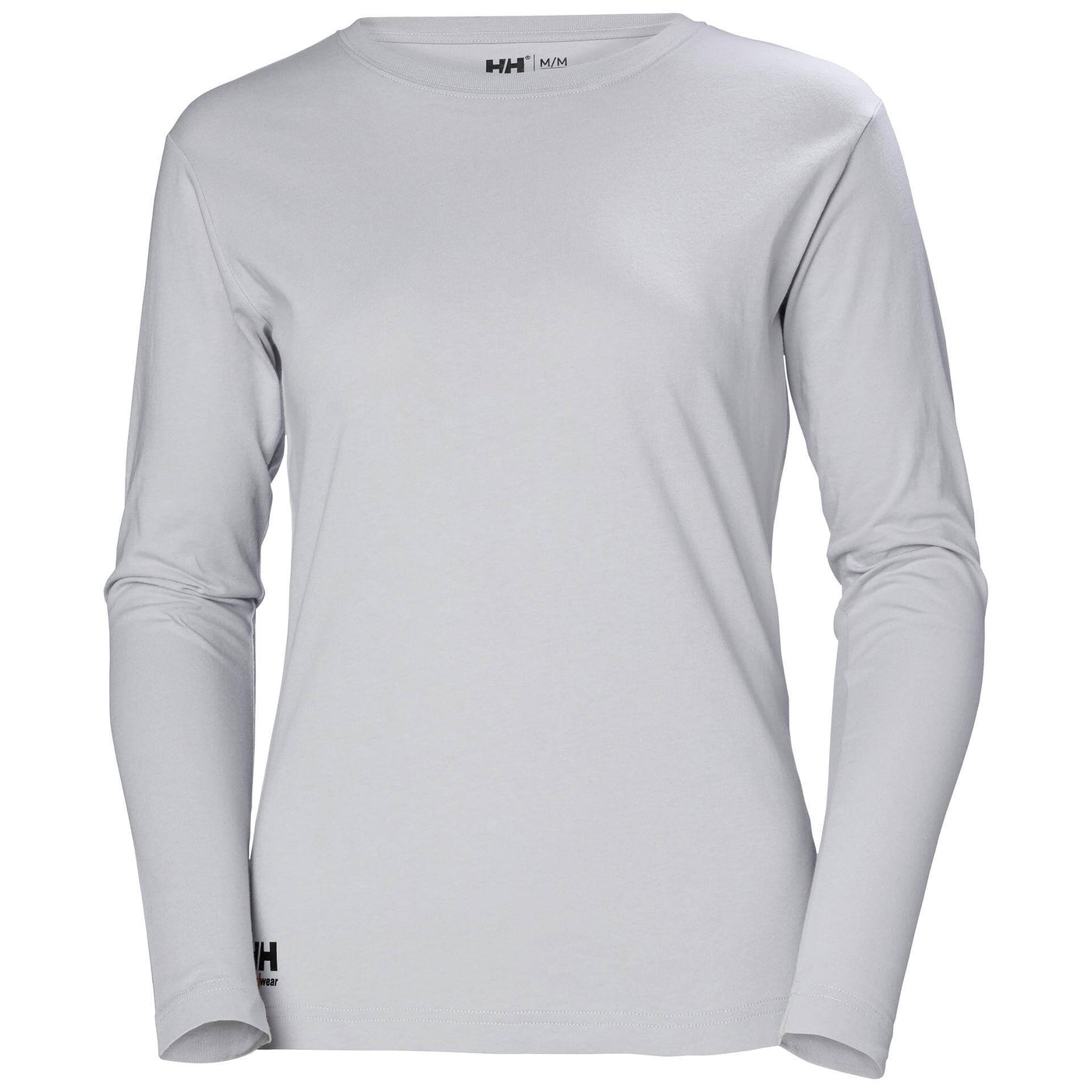 Helly Hansen Womens Manchester Longsleeve T-Shirt Grey Fog 1 Front #colour_grey-fog