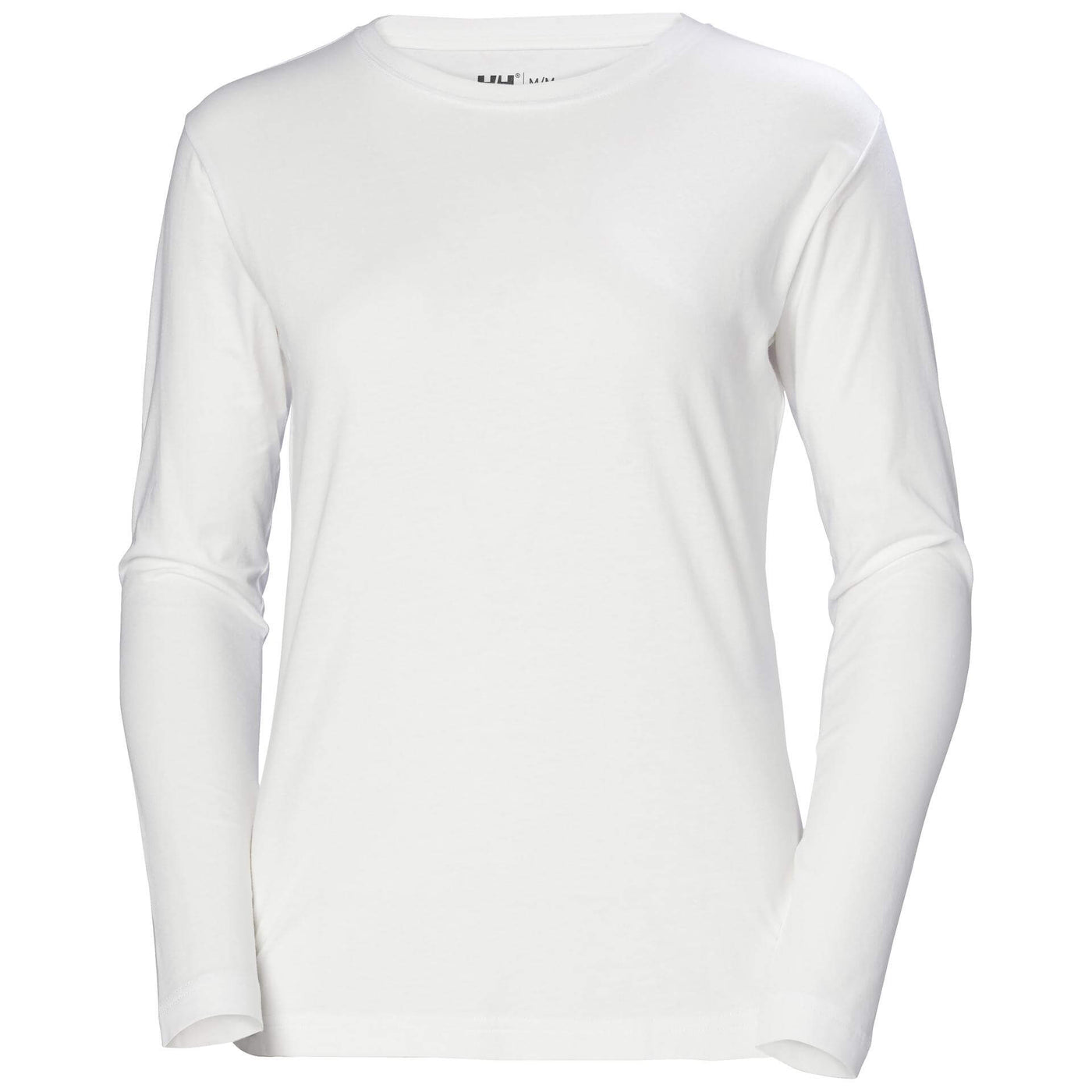 Helly Hansen Womens Manchester Longsleeve T-Shirt White 1 Front #colour_white