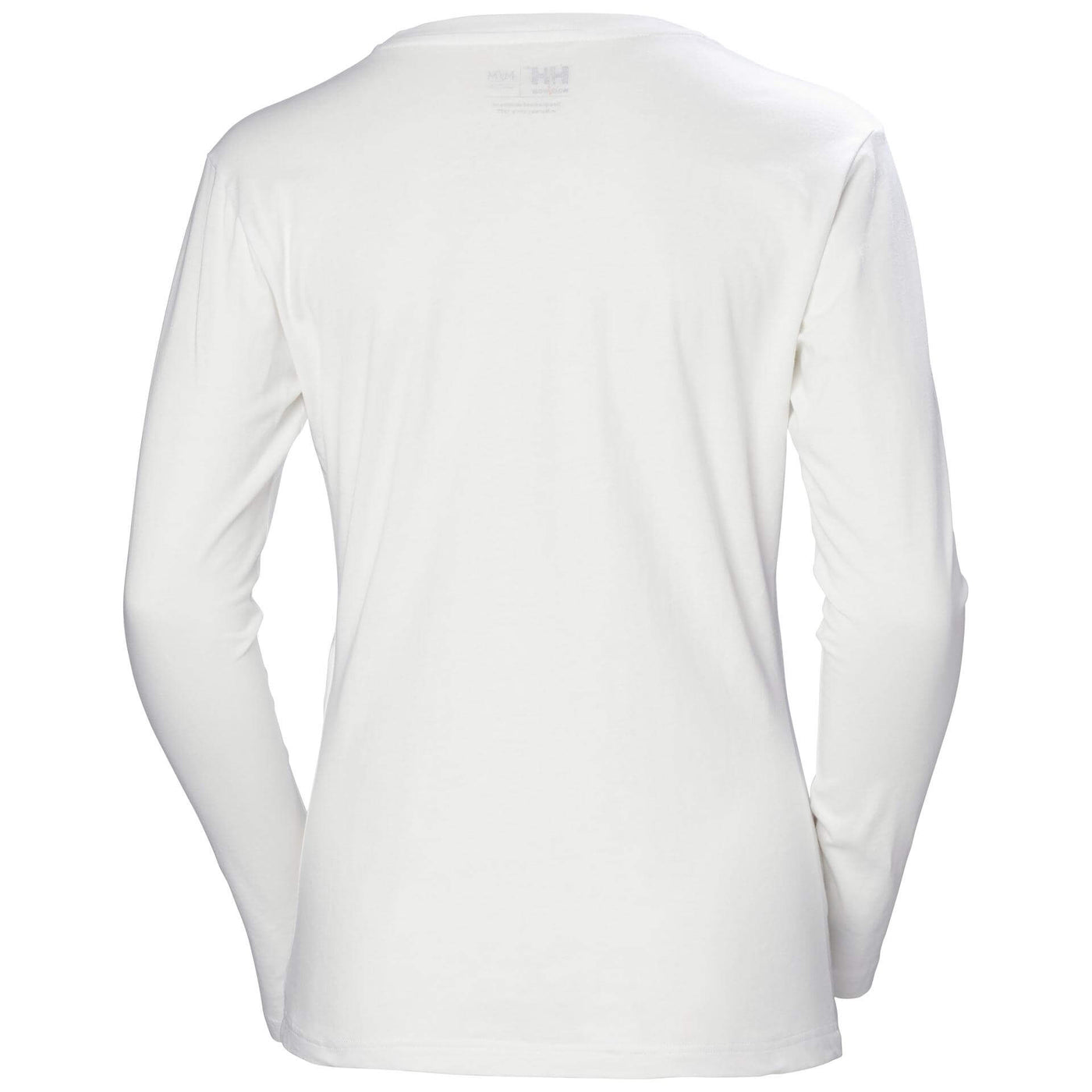 Helly Hansen Womens Manchester Longsleeve T-Shirt White 2 Rear #colour_white