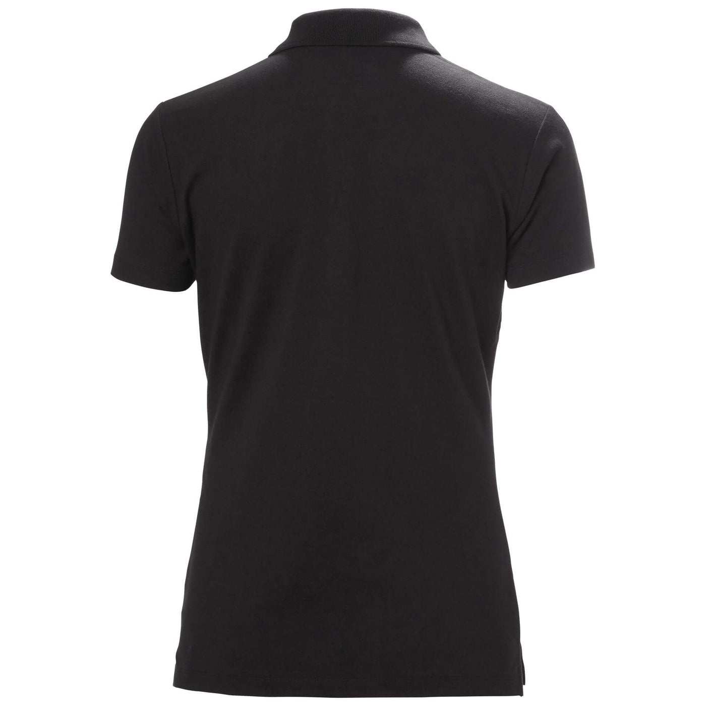 Helly Hansen Womens Manchester Polo Shirt Black 2 Rear #colour_black