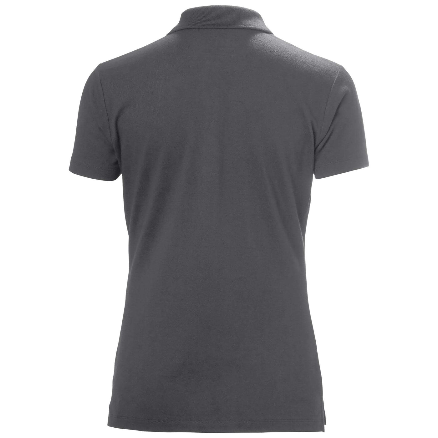 Helly Hansen Womens Manchester Polo Shirt Dark Grey 2 Rear #colour_dark-grey