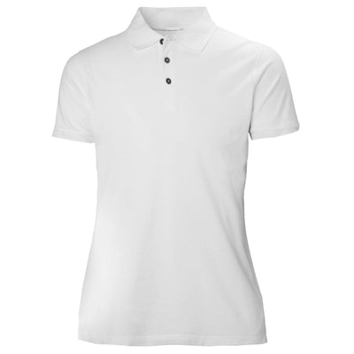 Helly Hansen Womens Manchester Polo Shirt White 1 Front #colour_white