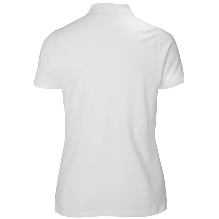 Helly Hansen Womens Manchester Polo Shirt White 2 Rear #colour_white