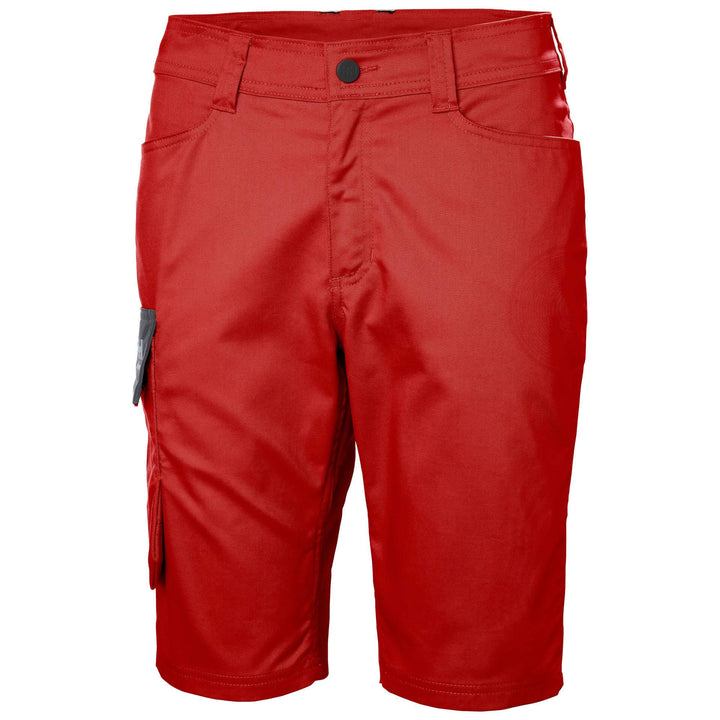 Helly Hansen Womens Manchester Stretch Shorts Alert Red/Ebony Front#colour_alert-red-ebony