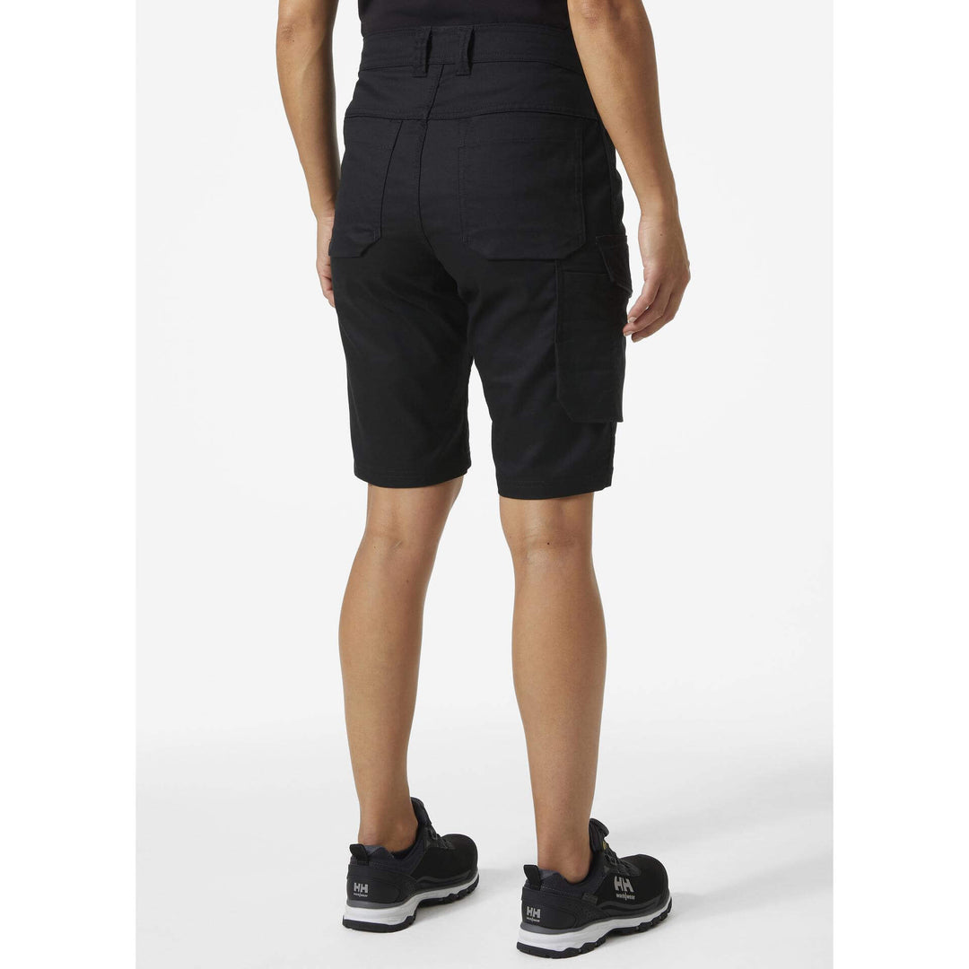 Helly Hansen Womens Manchester Stretch Shorts Black OnBody 2#colour_black