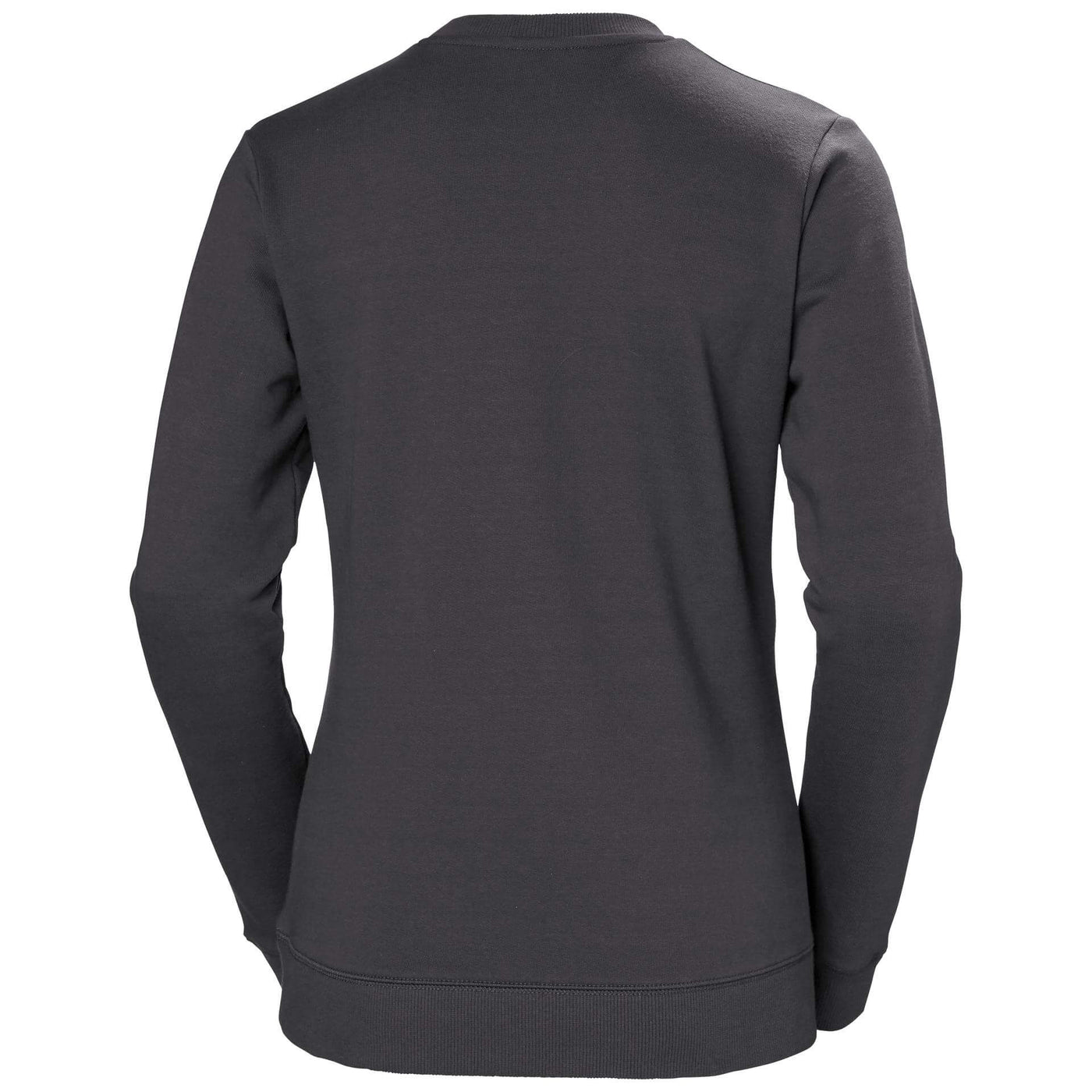 Helly Hansen Womens Manchester Sweatshirt Dark Grey 2 Rear #colour_dark-grey