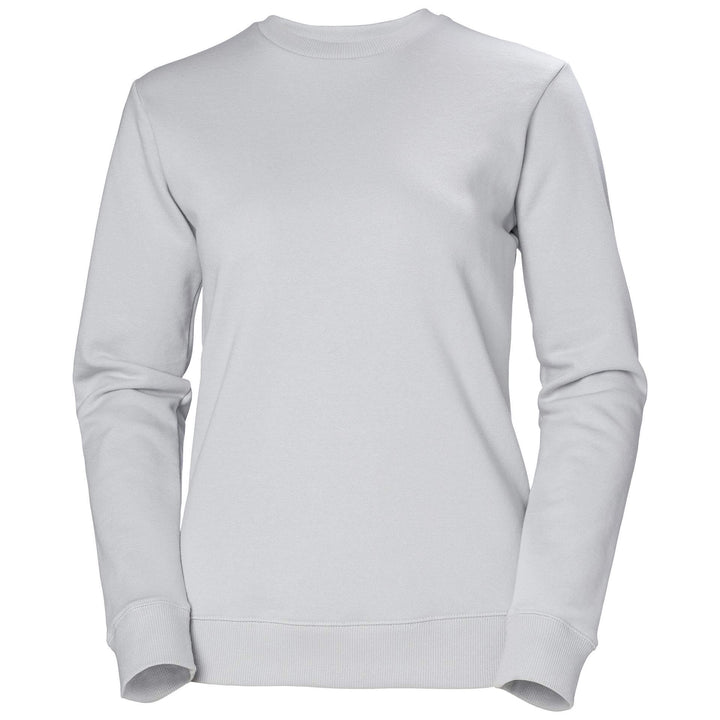 Helly Hansen Womens Manchester Sweatshirt Grey Fog 1 Front #colour_grey-fog