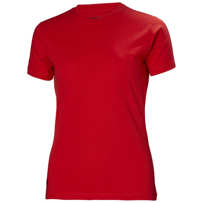 Helly Hansen Womens Manchester T-Shirt Alert Red 1 Front #colour_alert-red