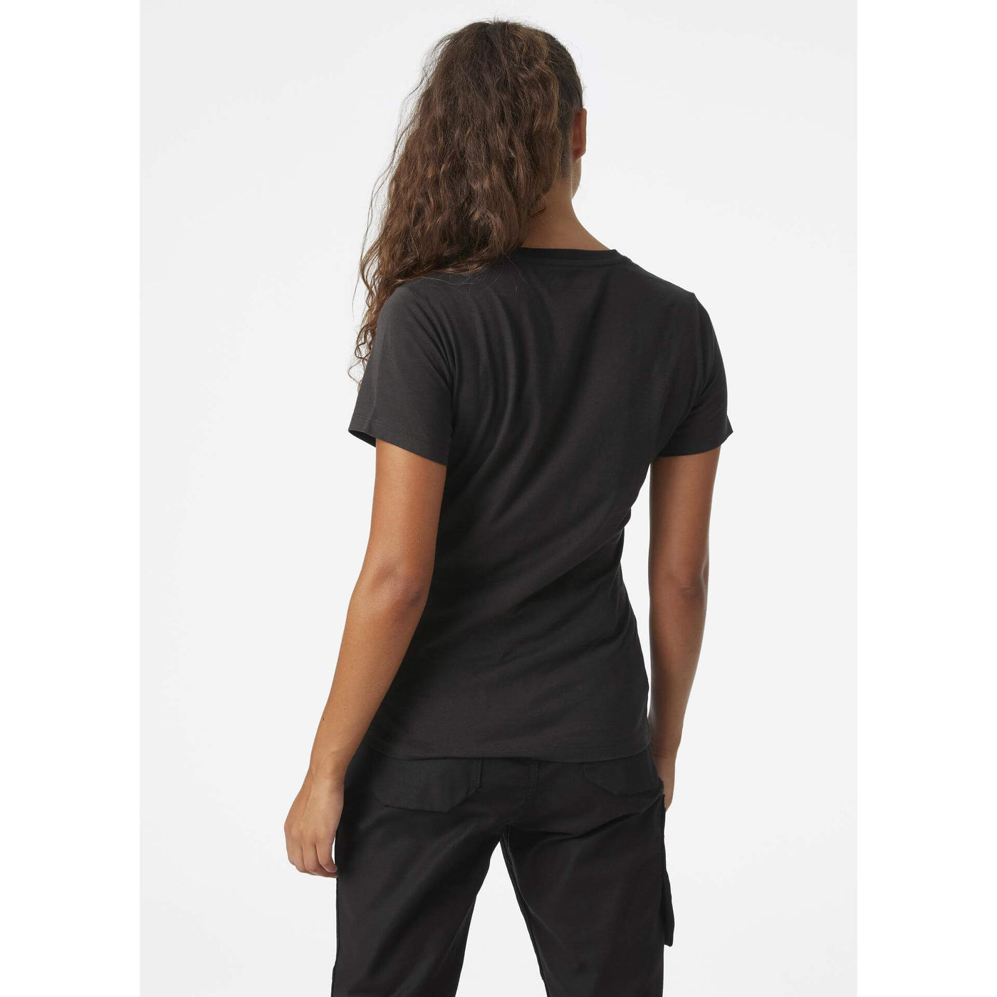 Helly Hansen Womens Manchester T-Shirt Black 4 On Body 2#colour_black