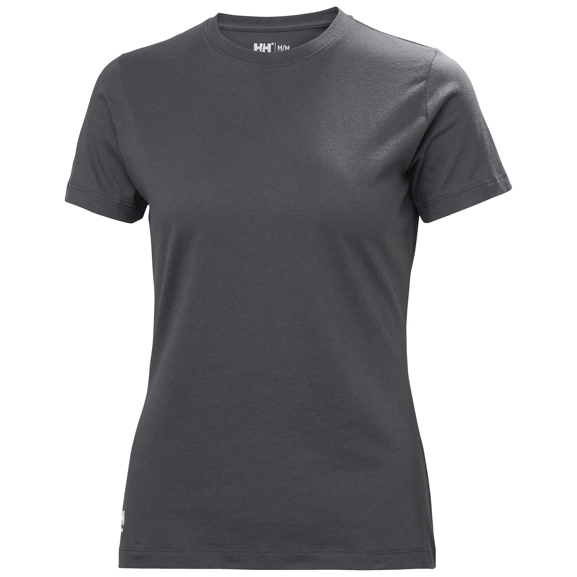 Helly Hansen Womens Manchester T-Shirt Dark Grey 1 Front #colour_dark-grey