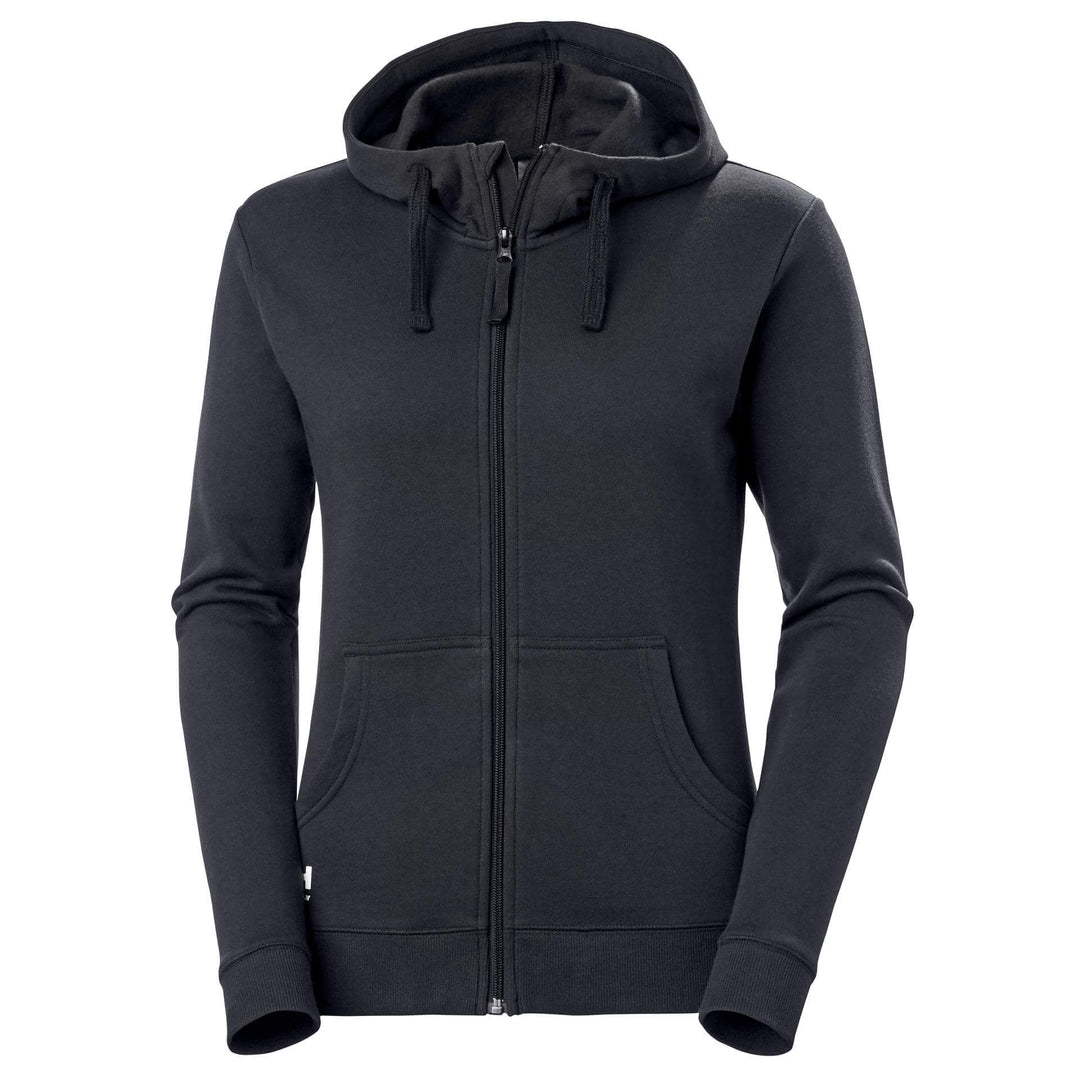 Helly Hansen Womens Manchester Zip Hoodie Navy Front#colour_navy