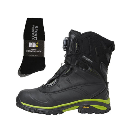 Helly Hansen Special Offer Pack - HH Magni Winter BOA Waterproof Toe Cap Safety Boots + 3 Pairs Work Socks