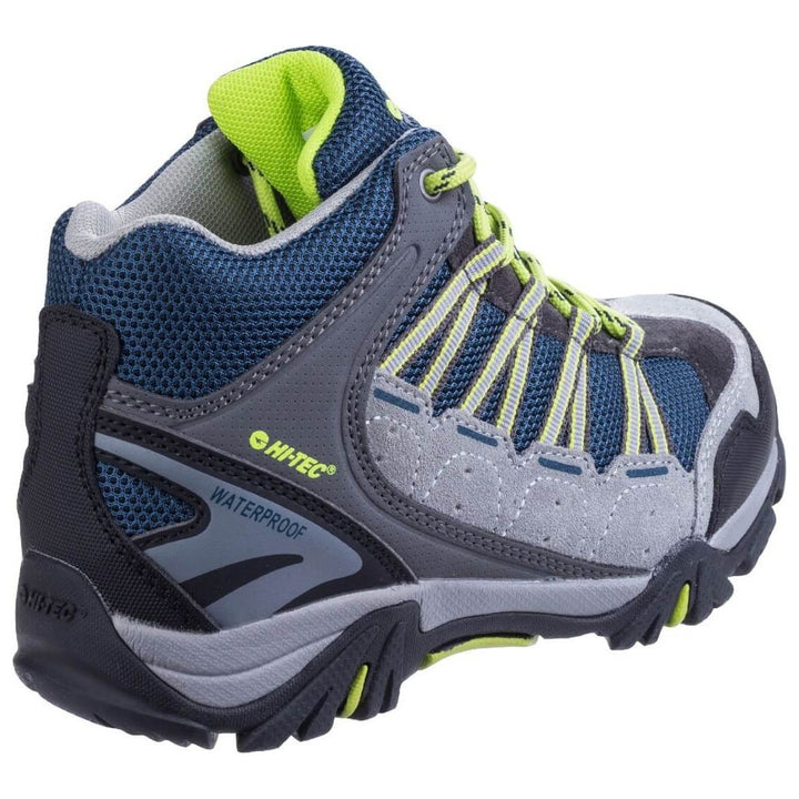 Hi-Tec Forza Waterproof Kids Hiking Boots-Cool Grey-Majolica-Limoncello-2