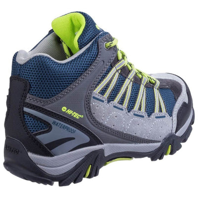 Hi-Tec Forza Waterproof Kids Hiking Boots-Cool Grey-Majolica-Limoncello-2