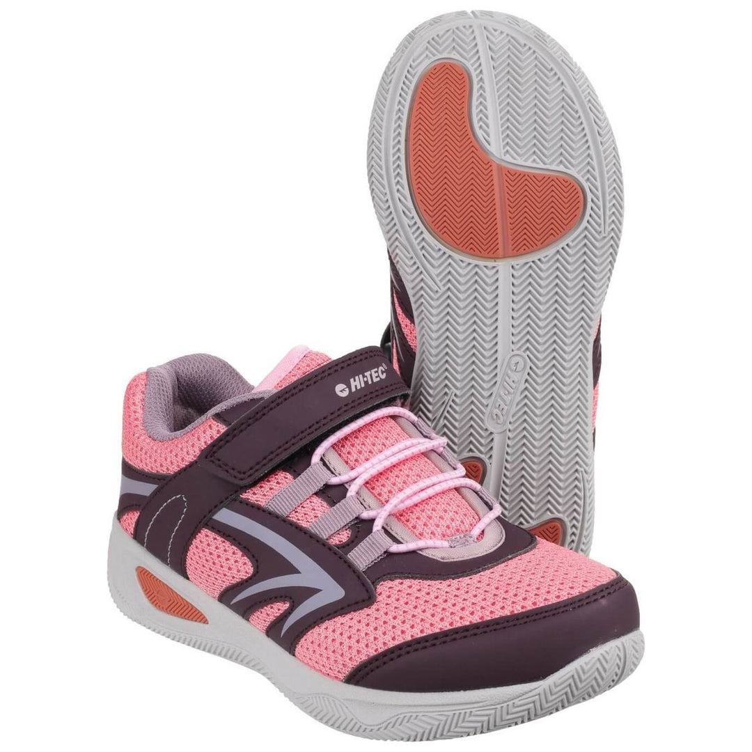 Hi-Tec Thunder Kids Trainers-Plum- Blossom- Elderberry-3