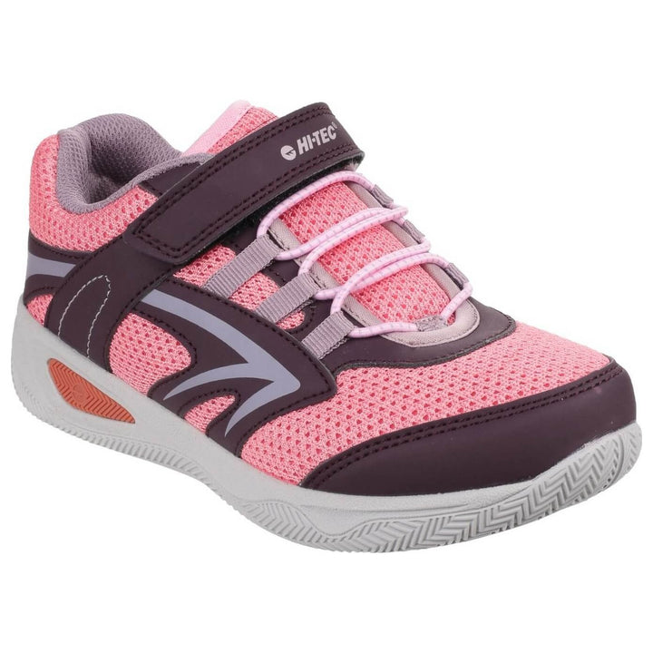 Hi-Tec Thunder Kids Trainers-Plum- Blossom- Elderberry-Main