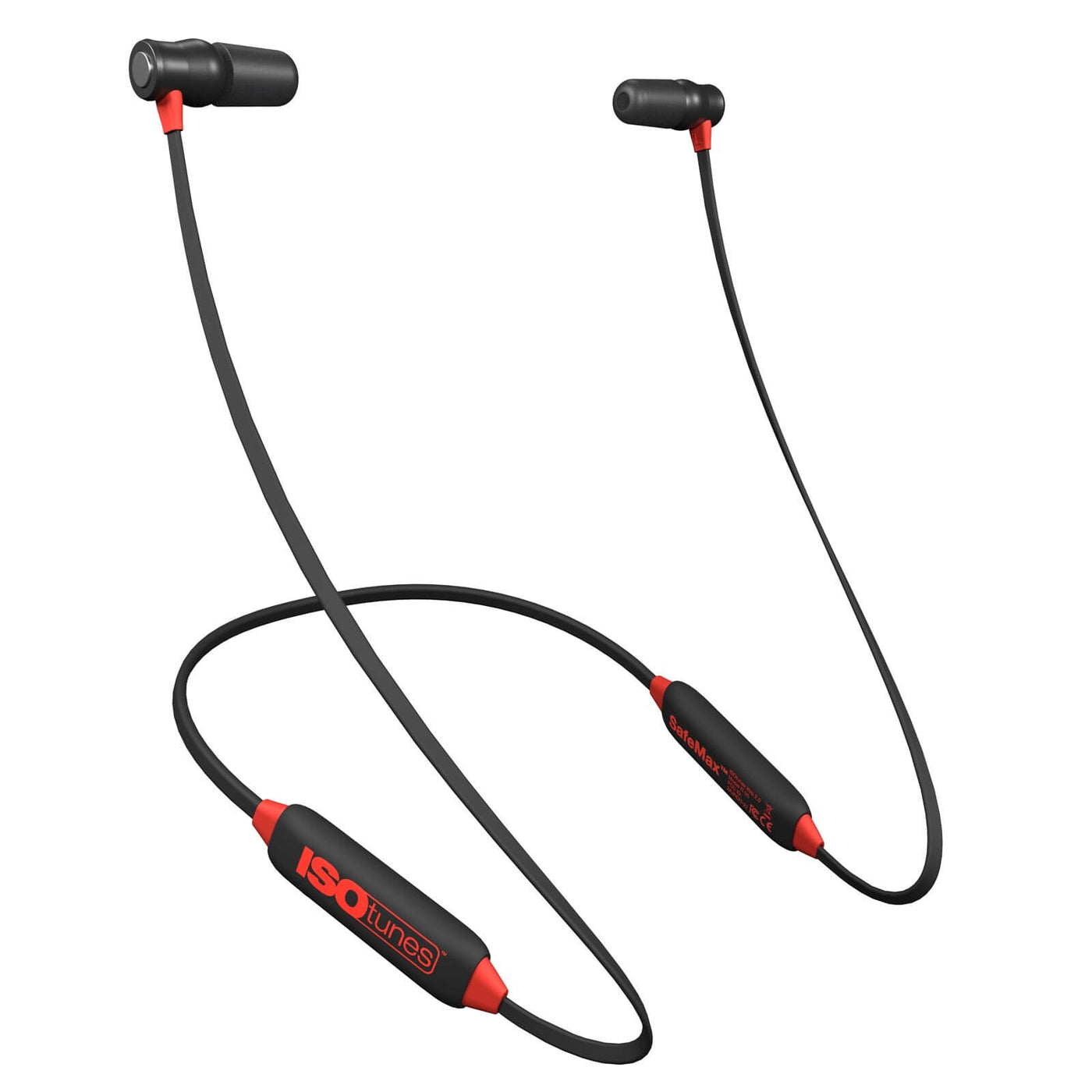 ISOtunes IT-25 Xtra 2.0 EN352 Earbuds Red/Black 1#colour_red-black