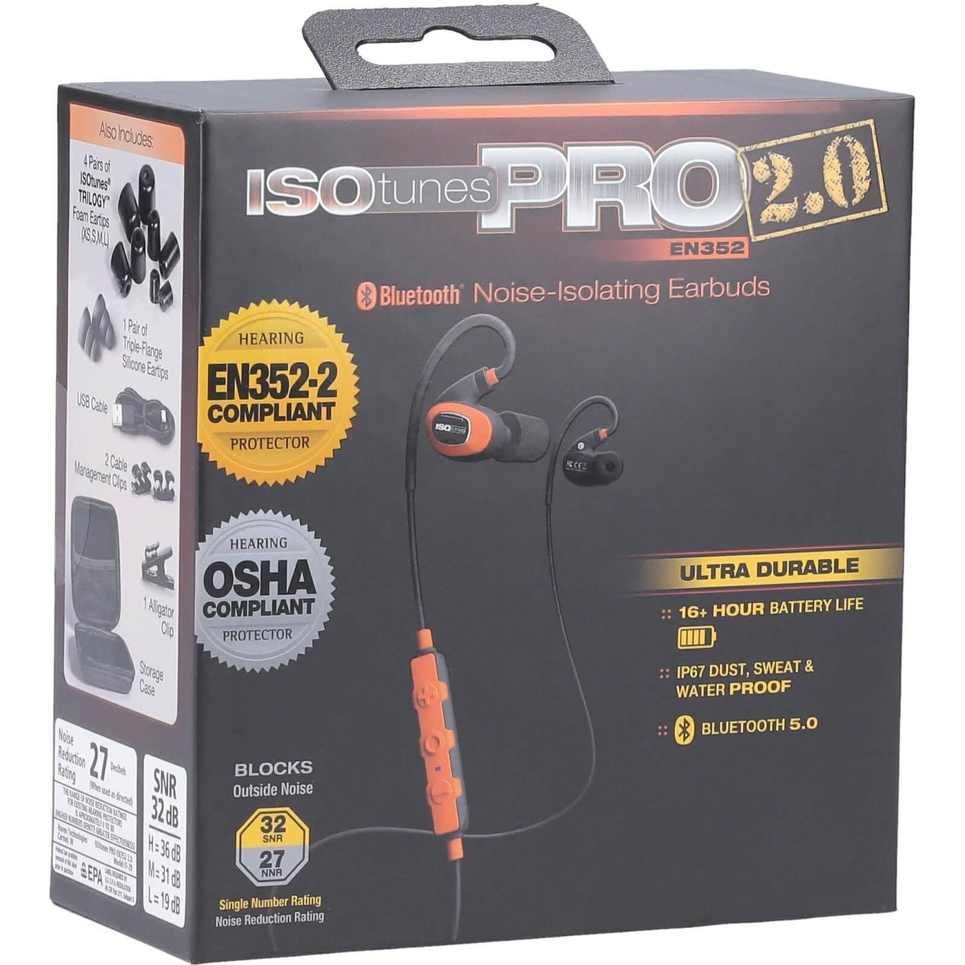 ISOtunes IT-29 Pro 2.0 EN352 Earbuds Orange 1#colour_orange
