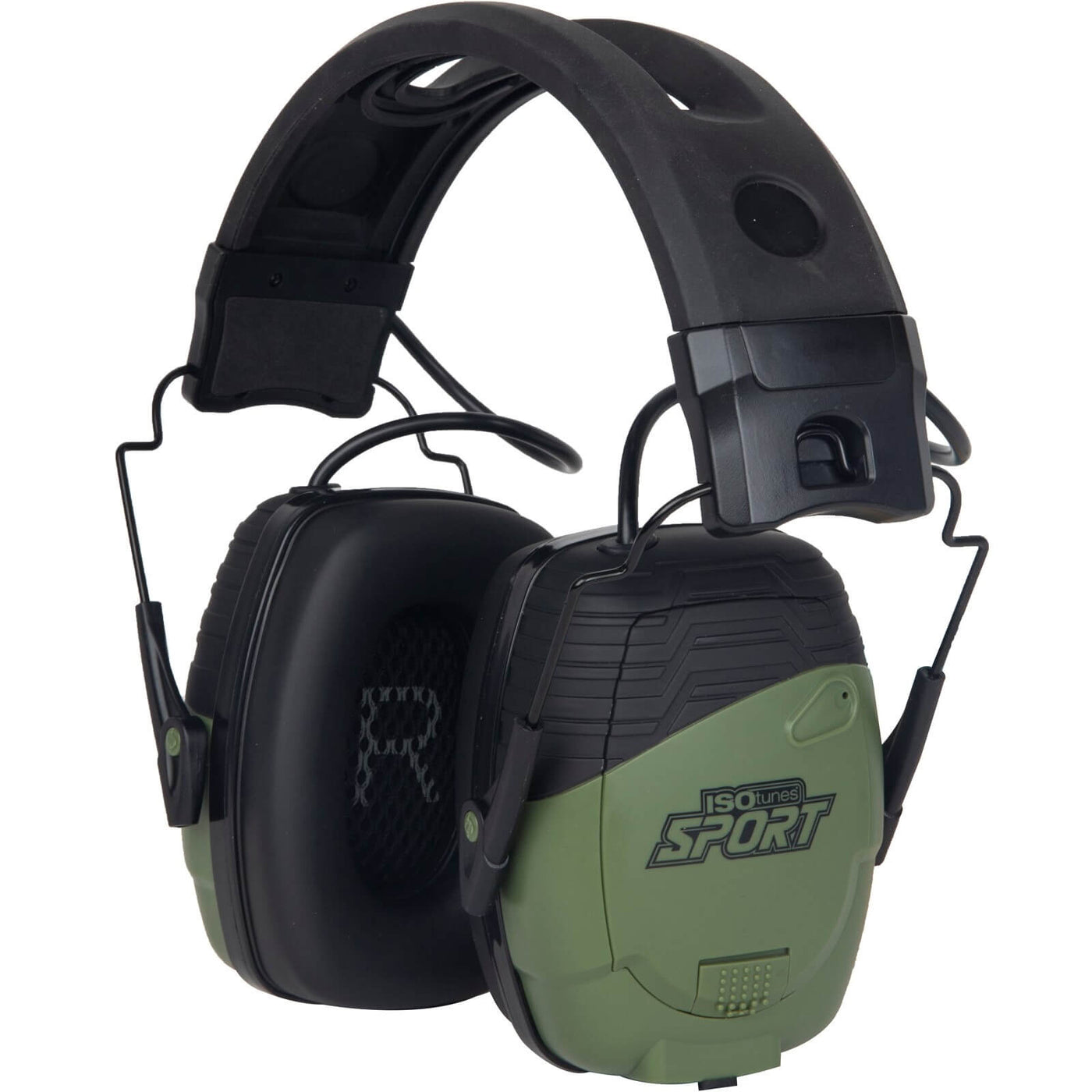 ISOtunes Sport DEFY Ear Defenders - Green, battery Lithium Pack - up to 11 hours Green 1#colour_green