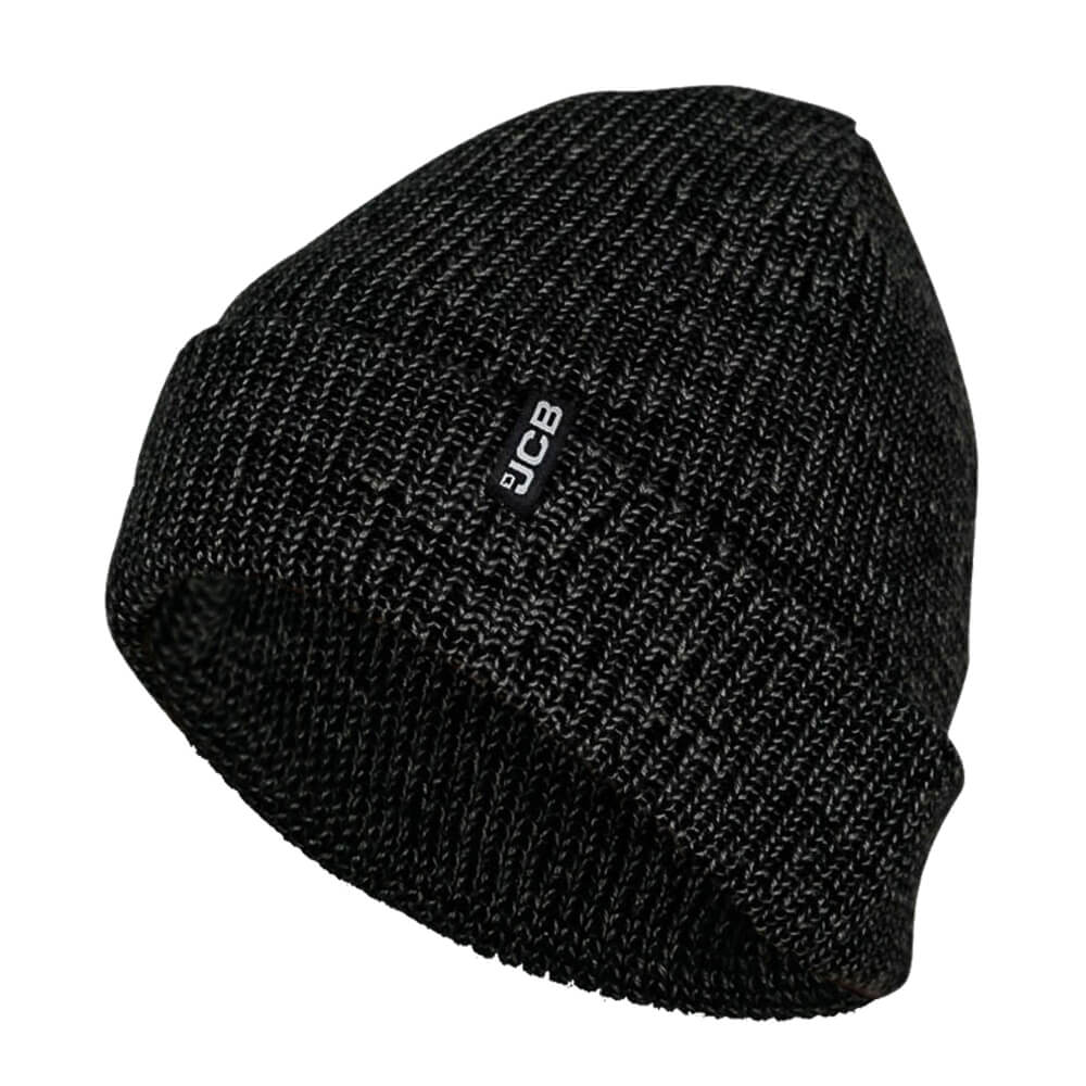 JCB Beanie Hat Black/Grey Product Main#colour_black-grey