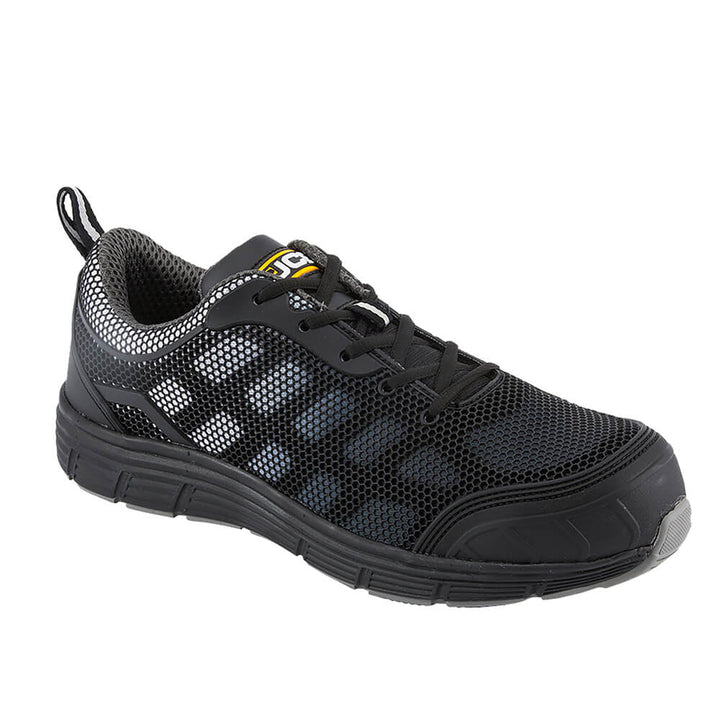 JCB Cagelow Work Safety Trainers Black Product Main#colour_black