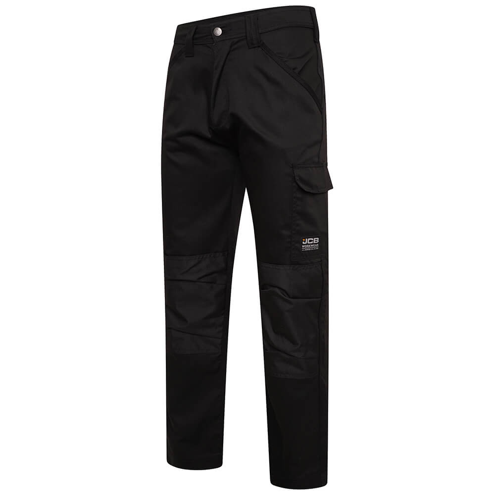 JCB Essential Cargo Work Trousers Black Product 2#colour_black