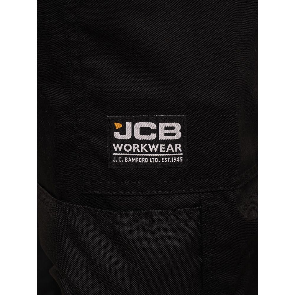 JCB Essential Cargo Work Trousers Black Product 3#colour_black