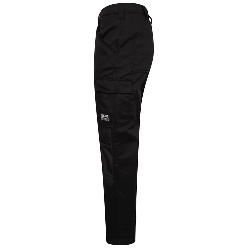 JCB Essential Cargo Work Trousers Black Product 4#colour_black