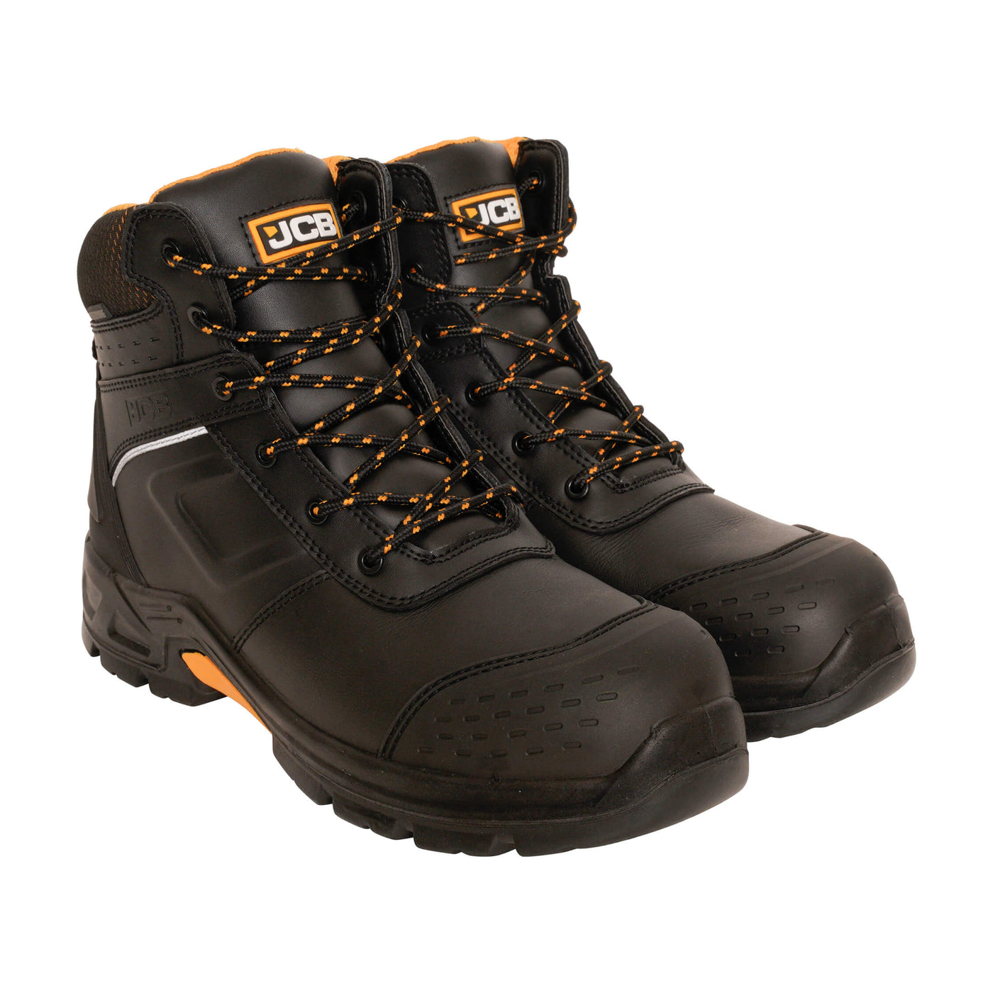JCB FASTRAC 4000 Black S7S Metal-Free Waterproof Safety Boots Black Product 3#colour_black