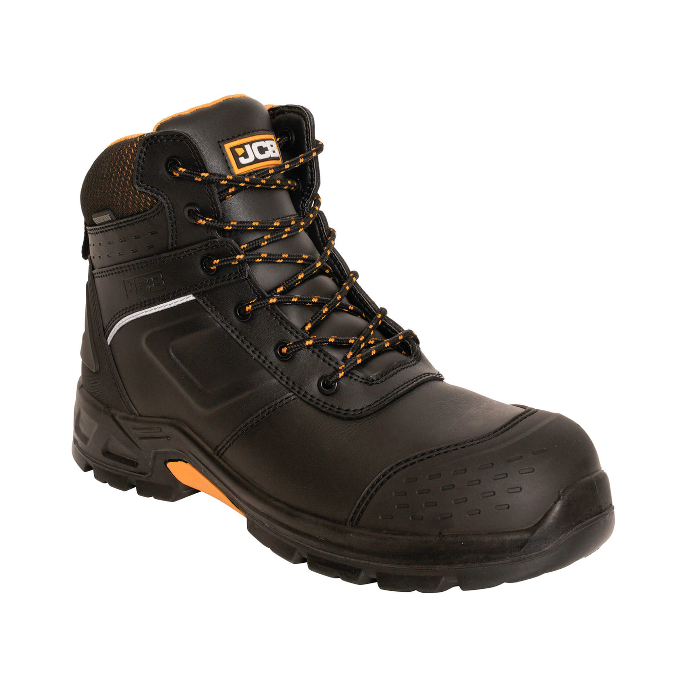 JCB FASTRAC 4000 Black S7S Metal-Free Waterproof Safety Boots Black Product Main#colour_black