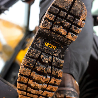 JCB Farley Safety Dealer Boots Brown Lifestyle 1#colour_brown