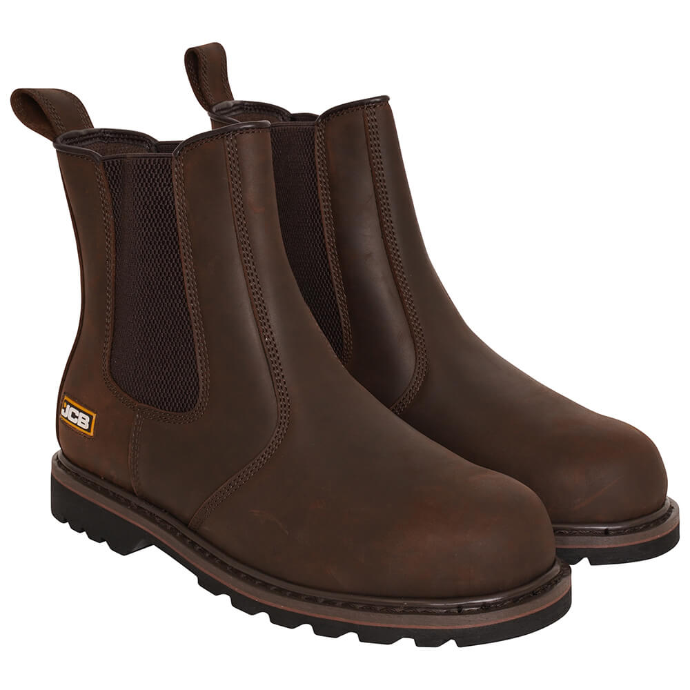 JCB Farley Safety Dealer Boots Brown Product 2#colour_brown