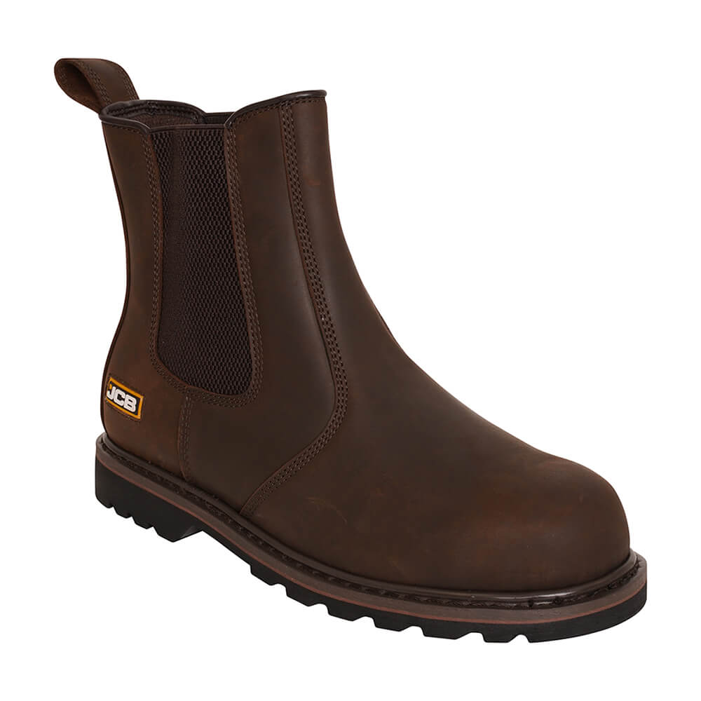 JCB Farley Safety Dealer Boots Brown Product Main#colour_brown