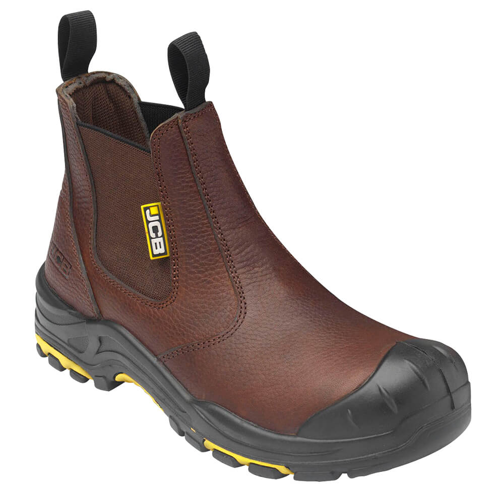 JCB Safety Dealer Boots Brown Product Main#colour_brown