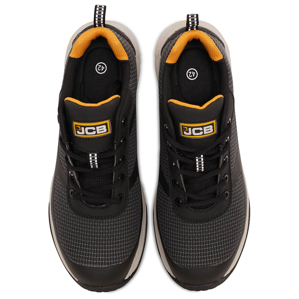 JCB Spark Work Safety Trainers Black Product 6#colour_black