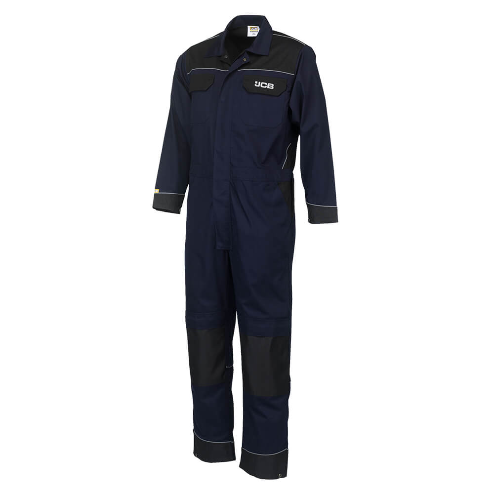 JCB Trade Coverall Overall Navy Blue/Black Product Main#colour_navy-blue-black