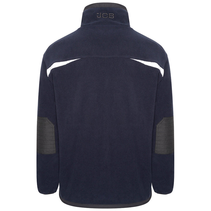 JCB Trade Heavyweight 1/4 Zip Tech Fleece Navy Product 5#colour_navy