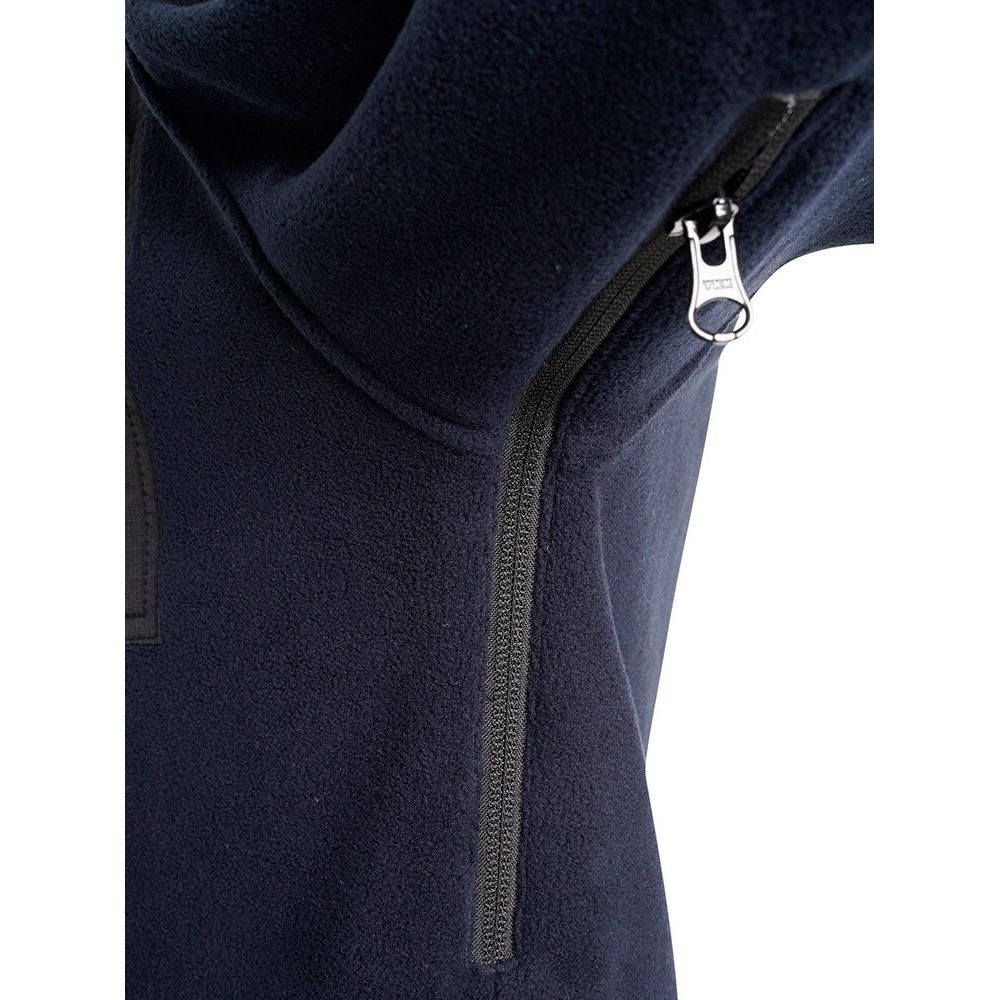 JCB Trade Heavyweight 1/4 Zip Tech Fleece Navy Product 6#colour_navy