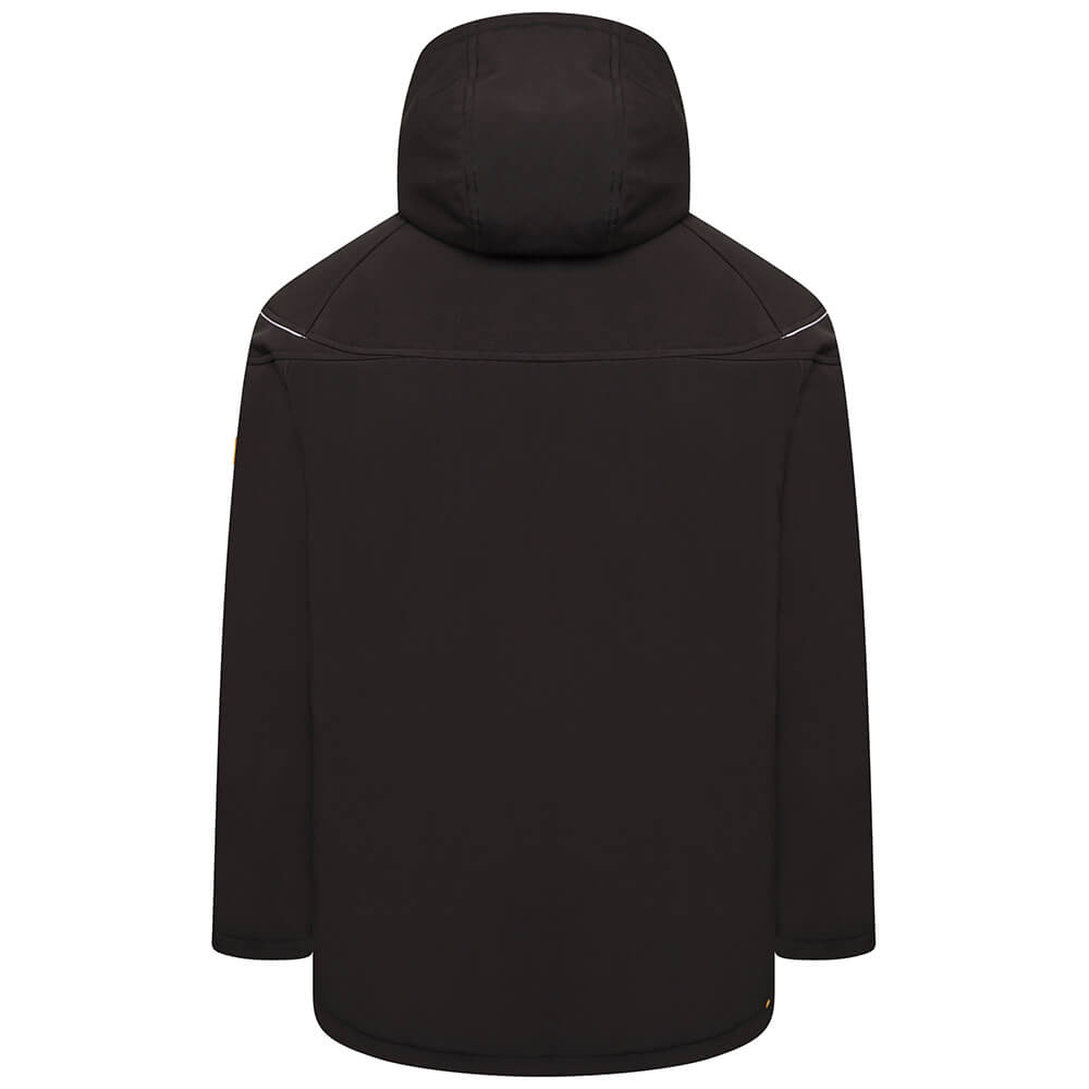 JCB Trade Hooded Softshell Jacket Black Product 4#colour_black