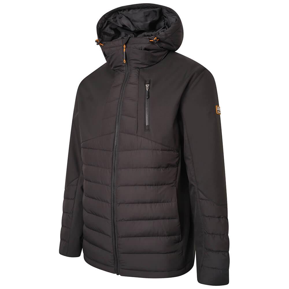 JCB Trade Hybrid Padded Jacket Black Product 3#colour_black