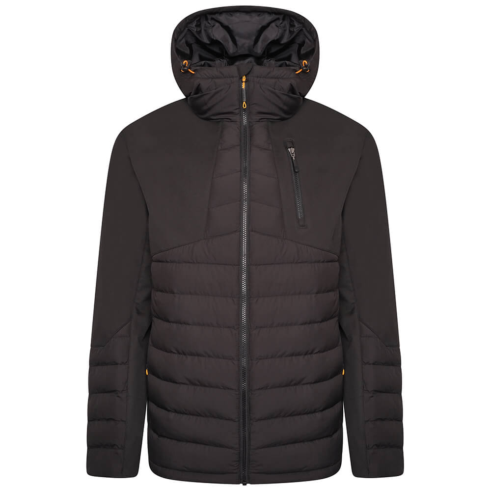 JCB Trade Hybrid Padded Jacket Black Product Main#colour_black